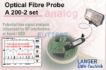 A200-1/2 set German langer-emv analog to optical fiber signal to oscilloscope bandwidth 500kHz