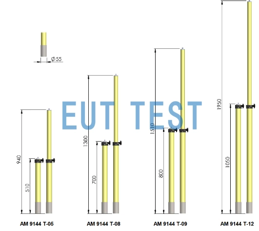 AM 9144 Selection of foundation bars of different heights depending on length