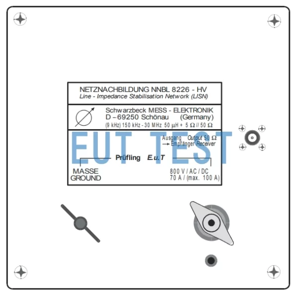 NNBL 8226-HV Schwarzbeck Linear impedance stabilization network Voltage 800V
