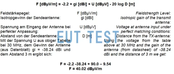 SG 9301 自由空间衰减计算方法
