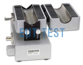 The CVP 9222C comes with a clamp for open clamping of the cable under test.