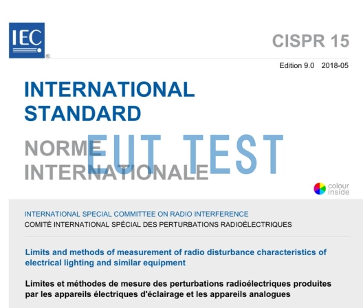 Test Requirements and Test Methods for CDNE in the Latest Luminaire Standard CISPR15-2018
