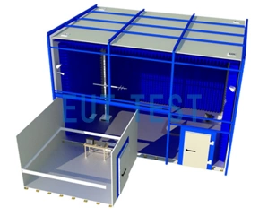 Configuration of the EUTTEST darkroom designed for the customer