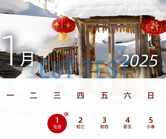 New Year's Day Holiday Notice 2025