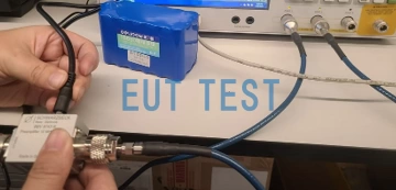 The BBV 9743B can be powered by an external battery supplied by EUTTEST.