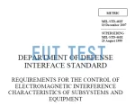 Introduction to EMC Test Items Required by MIL-STD-461F Standard