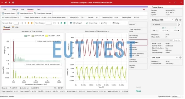 DPA 500N1.1 Test Software Compliance Test Studio 23 (CTS 23)