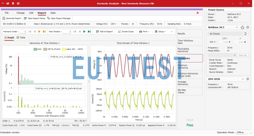 DPA 500N1.1 Test Software Compliance Test Studio 23 (CTS 23)