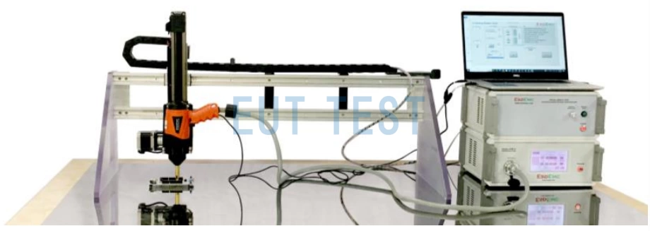 ES614-L01 can control the vertical movement and approach speed of the electrostatic discharge generator.