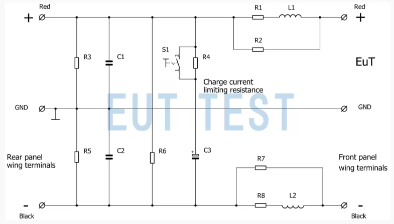 schwarzbeck ECSS-LISN人工电源网络序列产品的电路原理图