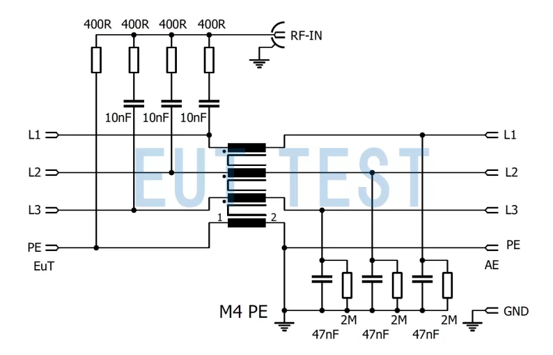 CDN M4PE 63A 1000V Circuit Design Schematic Diagram