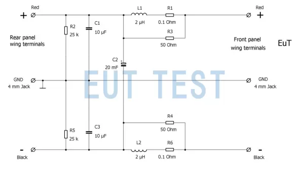 ECSS LISN 2 - 14A 阻抗设计原理图