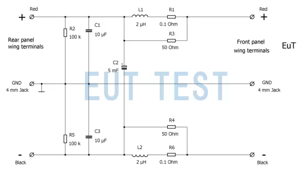 ECSS LISN 2 - 75A 阻抗设计原理图