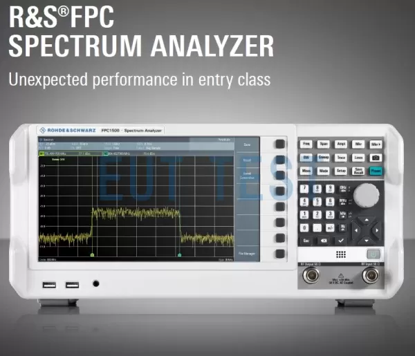 FPC1000 和 FPC1500 R&S 台式频谱仪 5 KHz - 3 GHz — EUT TEST