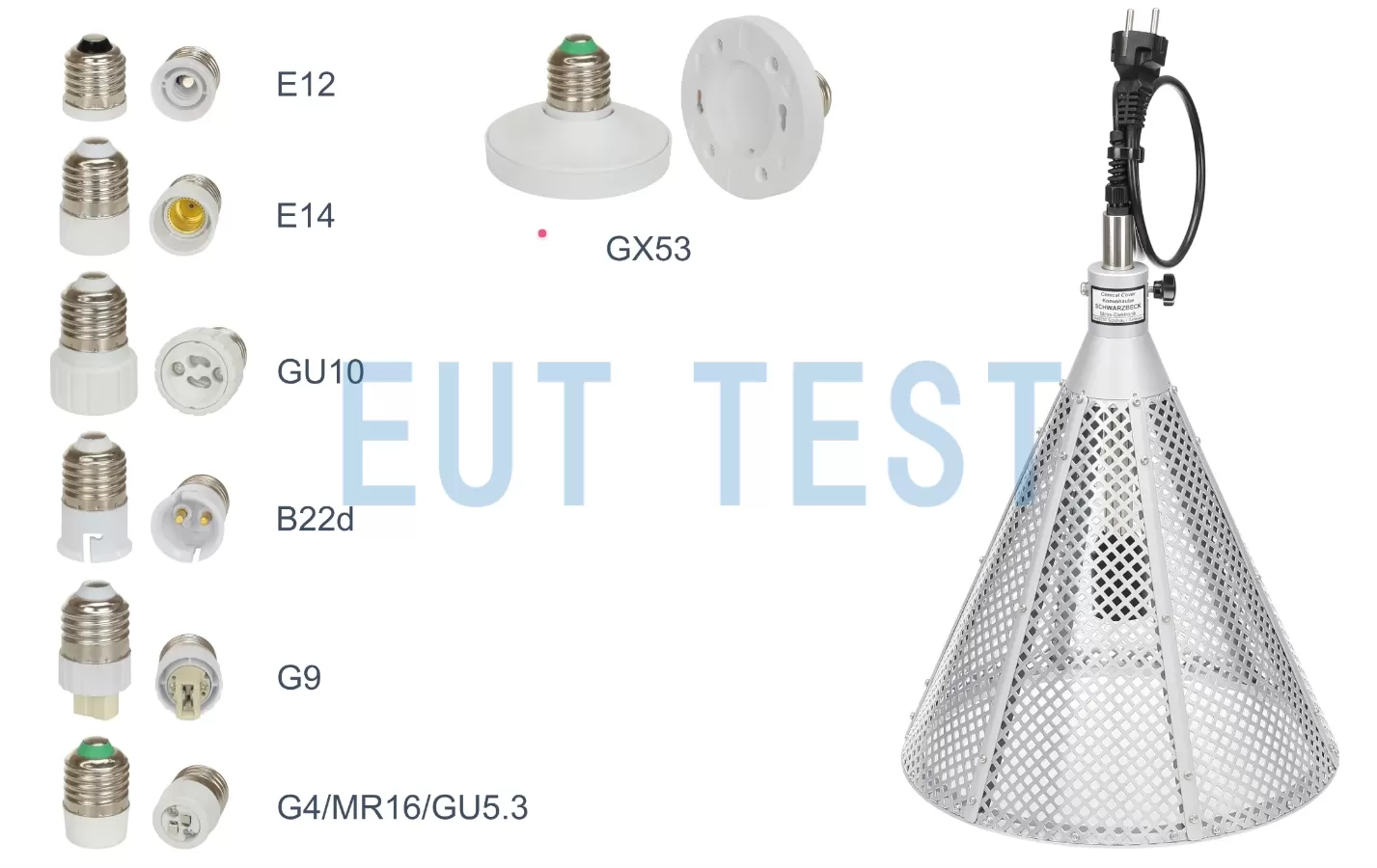 Conical Cover 锥型罩提供E27、E12等多种灯头适配器